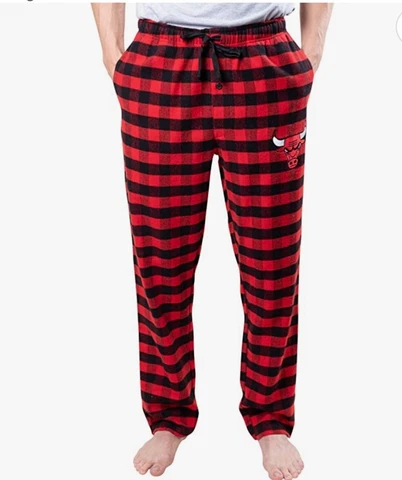 Ultra Game NBA Chicago Bulls Mens Sleepwear  Super Soft Flannel Pajama  Size M Cover