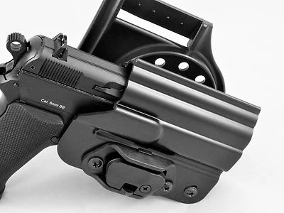 Original Czech Police CZ 75 P-07 Plastic Holster Automatic Safety Lock - Left - Image 1 of 4