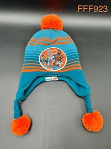Space Jam Beanie - Youth Boy/Girl - Bugs Bunny Looney Tunes Squad PomPom - Picture 1 of 4