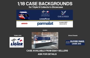 Pegatinas de fondo personalizadas para casco McLaren MP4/7 para estuche F1 Minichamps 1/18 - SGP - Imagen 1 de 1