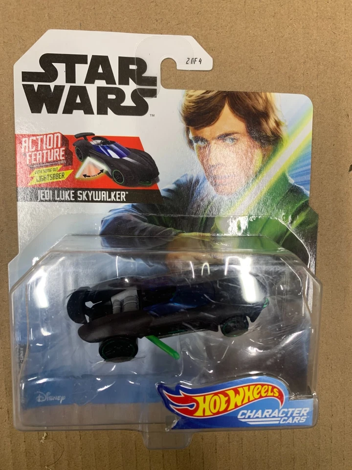 Star Wars Hot Wheels LUKE SKYWALKER CON SABLE DE LUZ SWING OUT COCHE PERSONAJE 2017 Foto 1 de 1