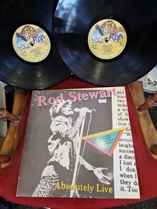 Rod Stewart- Absolutely Live - Double Vinyl LP G/Fold + Inners RVLP17 1982 - Picture 1 of 4