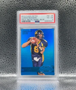 2012 Fleer Retro Aaron Rodgers Precious Metal Gems PMG Red /50 PSA 4 - Picture 1 of 2