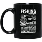 Fishing Mug Funny Fathers Day Mug Fathers Day Bass Fish Mug - Black Mug