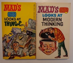 MAD Magazine Paperback Lot   Dave Berg  LOOKS AT THINGS   and   MODERN THINKING - Picture 1 of 9