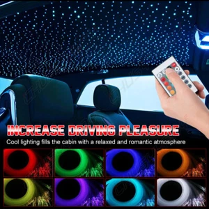 300pc Fiber Optic CAR Home Headliner Star Light kit Roof Ceiling LIGHTS W/Remote - Picture 1 of 19