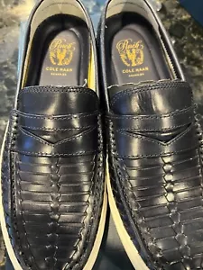 Cole Haan Pinch Weekender LX Woven Loafer Navy Size 10M - Picture 1 of 4