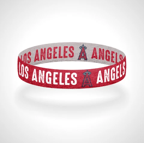 Reversible Los Angeles Angels Bracelet Wristband LA Angels Lets Go Halos Cover