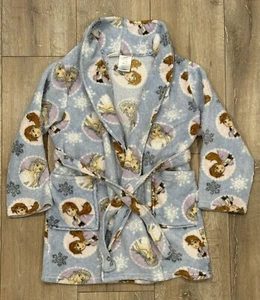 Disney FROZEN Girl’s Fleece Anna & Elsa Bath Robe Youth 7/8 - Picture 1 of 6