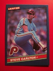 1986 Leaf/Donruss #117 Steve Carlton Phillies NMt  .... AUCT# 6404