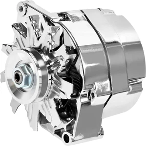SCITOO New Alternator Fits for 105Amp Chrome 3 Wire Self Exciting Street Rod GM - Picture 1 of 5