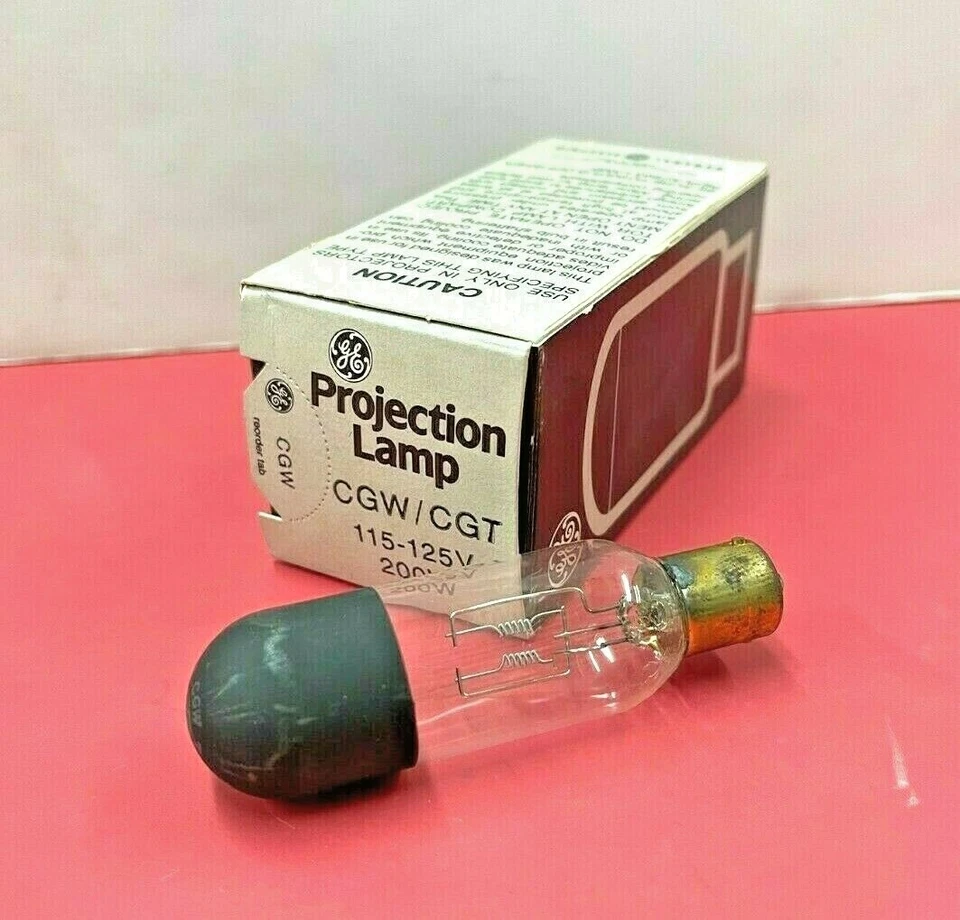 CGW CGT 200W 115V BA15S Photo Projection LIGHT BULB LAMP Projector GE 29429