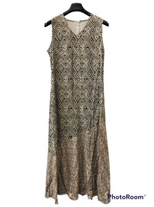 Damas Vestido Verano Vestido Casual, Negro/Beige, M - Imagen 1 de 3