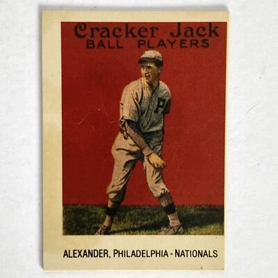 Alexander 1915 Cracker Jack Card #37 Reprint 7/24 Philadelphia Nationals 1993 - Image 1 of 4