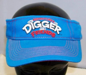 CHASE NASCAR FOX SPORTS DIGGER AND FRIENDS CHARACTER BLUE PIT VISOR HAT CAP NWT - Picture 1 of 5