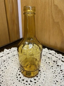 Wheaton Amber Antique Reproduction Glass Medicine Bottle - 6 inch Vintage - Picture 1 of 6