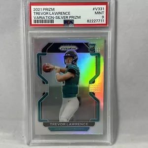 2021 Panini Silver Prizm Variation #V331 Trevor Lawrence Jaguars RC Rookie PSA 9 - Picture 1 of 4