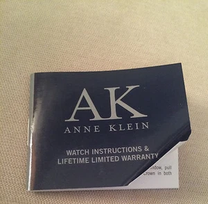 Anne Klein AK Watch Instructions Booklet For 6P05 / 6P25 / 6P27 / 6P29 / 6P89 - Picture 1 of 3