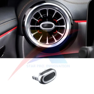 √Chrome A/C Air Vent Outlet Paddle Trim Replace For Mercedes A-Class CLA GLA GLB - Picture 1 of 12