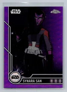 2023 Topps Chrome Star Wars #40 Synara San Purple Wave - Imagen 1 de 2