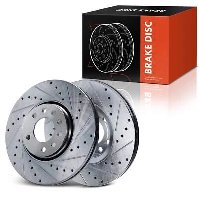 2 piezas de rotores de freno delanteros perforados 302 mm para Saab 9-3 2003-2011 9-3X 2010-2011 Foto 1 de 4