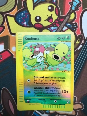 Knofensa Reverse 68/147 Aquapolis deutsch Pokemon Karten NM+ - Bild 1 von 4