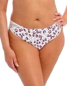 Elomi Lucie Brazilian Brief Rumble Size 3XL 20 22 White Leopard Knickers 4495 - Picture 1 of 12