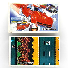 Vintage Road Fighter 1985 Konami Menko 2 Card Set Famicom Japan Retro
