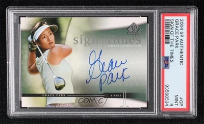 2004 SP Authentic Sign of the Times Grace Park #GP PSA 9 MINT Rookie Auto RC - Image 1 of 2