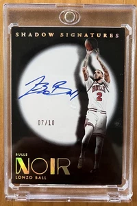 2024-25 Panini Noir Lonzo Ball On Card Autograph Chicago Bulls 7/10 - Bild 1 von 2