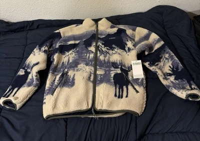*Brand New* Park Project Acadia Moose Full Zip High Pile Fleece Size Large - Image 1 of 3