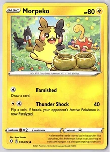 Morpeko 035/072 Common Shining Fates Pokemon Card - NM Near Mint - Picture 1 of 2