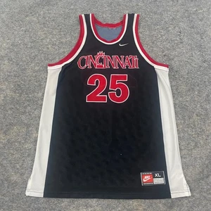 VTG Nike Danny Fortson Cincinnati Bearcats Jersey #25 NCAA Black Red Adult XL - Picture 1 of 8