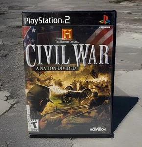 History Channel Civil War A Nation Divided PlayStation 2 + Reg Card  Complete - Picture 1 of 4