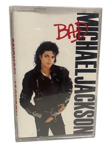 Michael Jackson BAD CHROME TAPE MC KASSETTE Epic 1987 - Picture 1 of 6