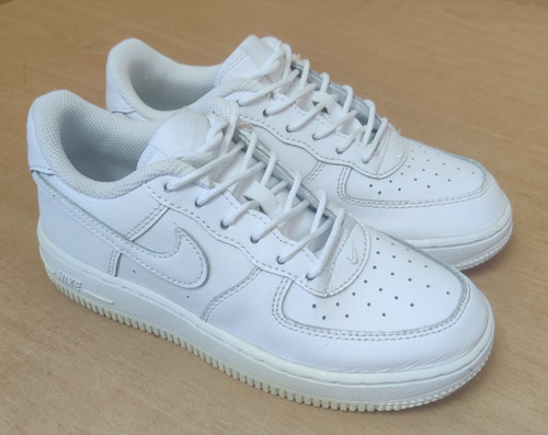 NIKE AIR FORCE 1 Triple White UK taglia 1 Youth DH2925 111