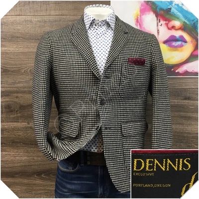 Blazer de tweed vintage para hombre Abrigo deportivo Chaqueta informal Talla 42S Traje clásico de lana Foto 1 de 4