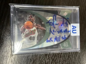 1996-97 UD SPX SHAWN KEMP Holo Auto Autograph Multiple Inscription PSA/DNA - Picture 1 of 5