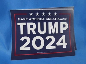 WHOLESALE LOT OF 10 TRUMP 2024 MAGA MAKE AMERICA GREAT AGAIN STICKERS KEEP GOP - Picture 1 of 3
