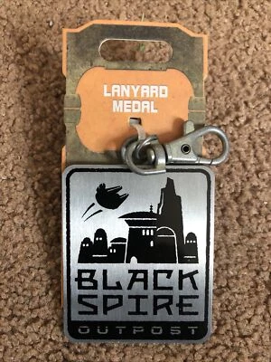 Star Wars Galaxy's Edge Black Spire Outpost Lanyard Medal NEW 2019 Disney Medal - Image 1 of 2