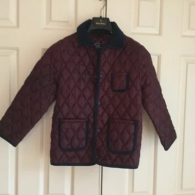Boys Puffer Jacket, Small(6-8), Burgundy, BrooksBrothers - Image 1 of 4