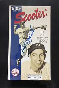 Phil Rizzuto HOF Auto VHS Scooter: The Phil Rizzuto Story Unique Rare JSA COA - Picture 1 of 2