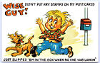 Postcard Funny Didn't Put Any Stamps on Just Slipped 'Em in the Box UNP E8