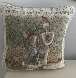 The Tale of Peter Rabbit Kissen Wandteppich Frederick Warne 1999 Pastellfarben LESEN - Bild 1 von 16