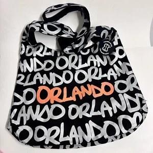 ROBIN RUTH Orlando, FL Tote Bag Black Fabric Shoulder Handbag CrossbodyBag Logo - Picture 1 of 10