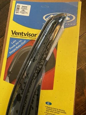 Rain Guards 4Pc Window Vent Visor Shade For Chevy Silverado Ext 07 NOS Black - Image 1 of 4