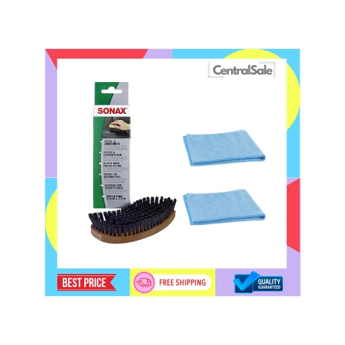Sonax Textile & Leather Brush + 2 Free Towels FREE SHIPPING - Image 1 of 1