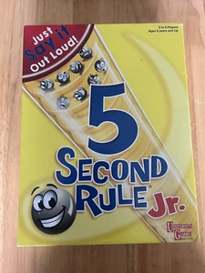 children's 5 Second Rule Jr - University Games Board Game 2016 - Picture 1 of 2