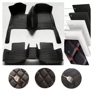 For Cadillac ATS Sedan All Model Car Floor Mats Waterproof PU Leather Carpets - Picture 1 of 23