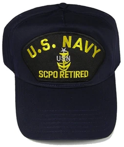 USN NAVY SCPO RETIRED ANCHOR HAT CAP SENIOR CHIEF PETTTY OFFICER E-8 GOAT - Picture 1 of 1